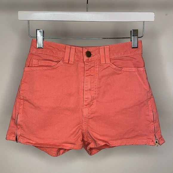 SOLD — American Apparel Mini Shorts with Dual Zippers size 24/25 - Picture 3 of 4